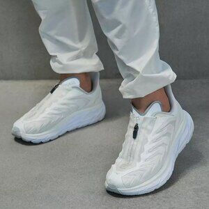 HOKA Project Clifton Blanc de Blanc Sneaker (Lunar Rock / White, M 6.5 / W 7.5)